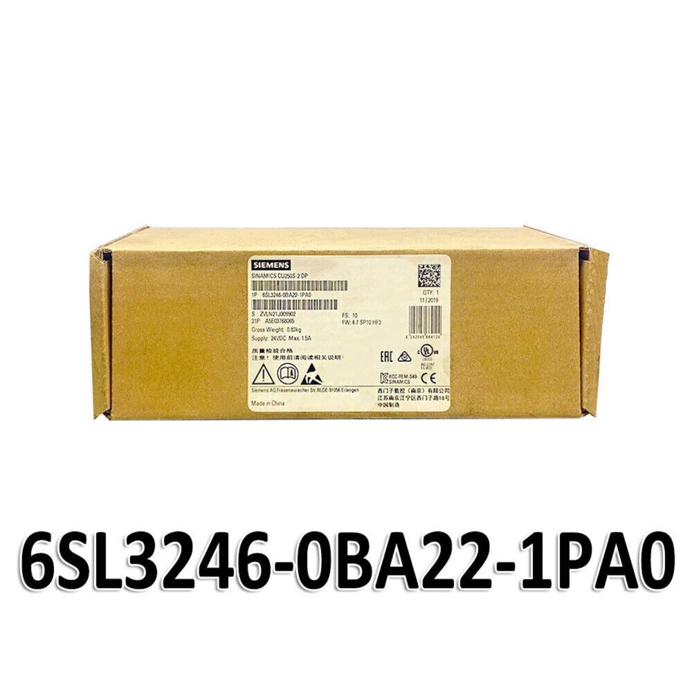 New Siemens 6SL3246-0BA22-1PA0 G120 CONTROL UNIT CU250S-2 DP 6SL3 246-0BA22-1PA0