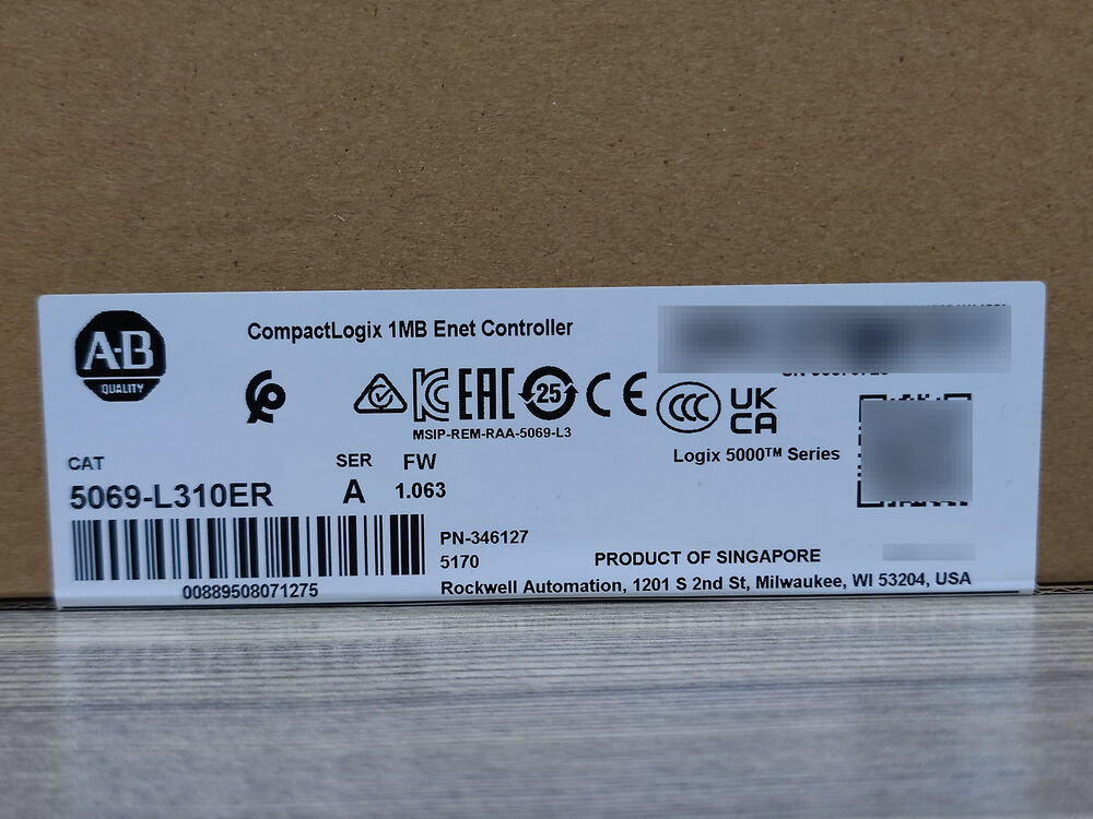 1PCS Allen-Bradley 5069-L310ER CompactLogix Controller DHL / UPS / FedEx