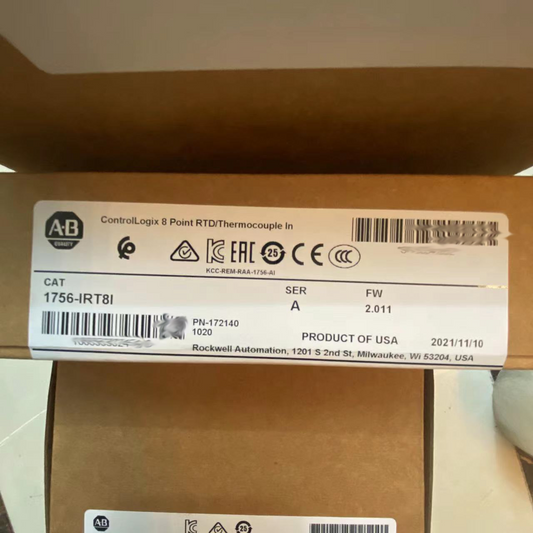 New Allen-Bradley AB 1756-IRT8I ControlLogix 8 Channel Analog Module Surplus DHL / UPS / FedEx