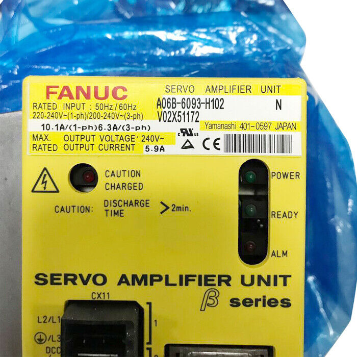 NEW FANUC SERVO AMPLIFIER A06B-6093-H102 A06B6093H102 FREE EXPEDITED SHIPPINGDHL / UPS / FedEx