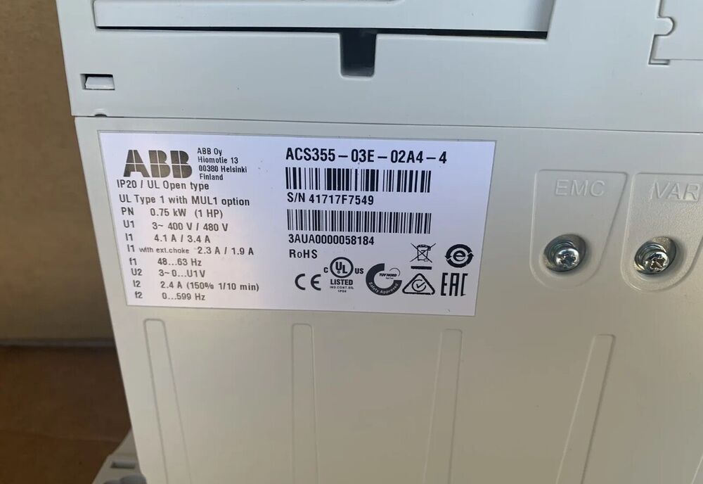 ABB ACS355-03E-02A4-4 New Sealed Factory Free Shipping
