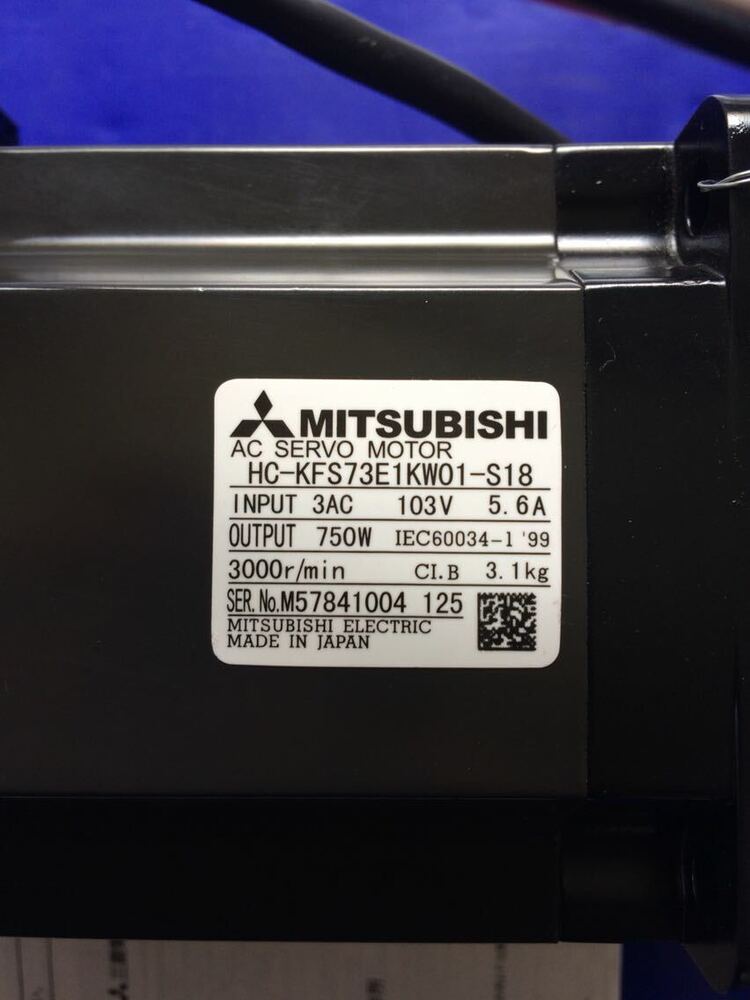 MITSUBISHI AC SERVO MOTOR HC-KFS73E1KW01-S18 NEW FREE EXPEDITED SHIPPING DHL / UPS / FedEx