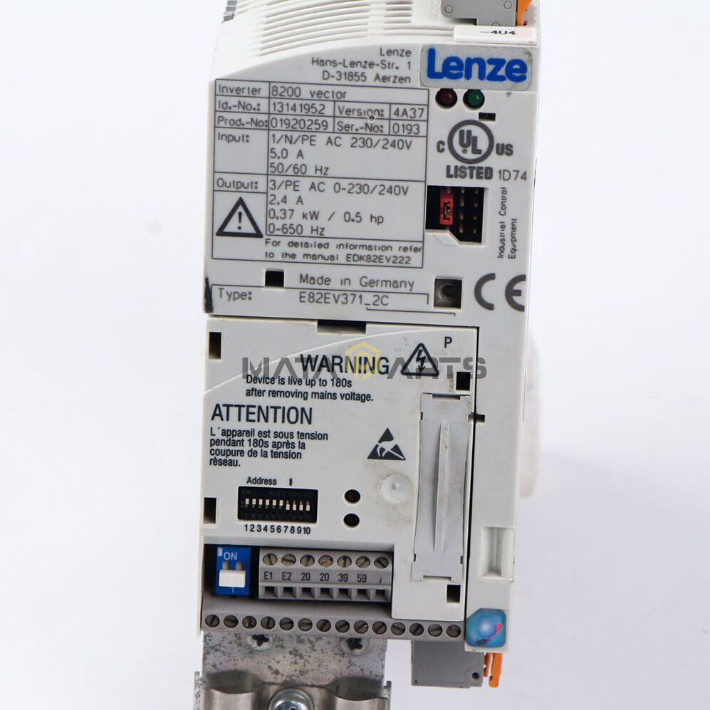 USED 1PC LENZE Inverter E82EV3712C E82EV371-2C