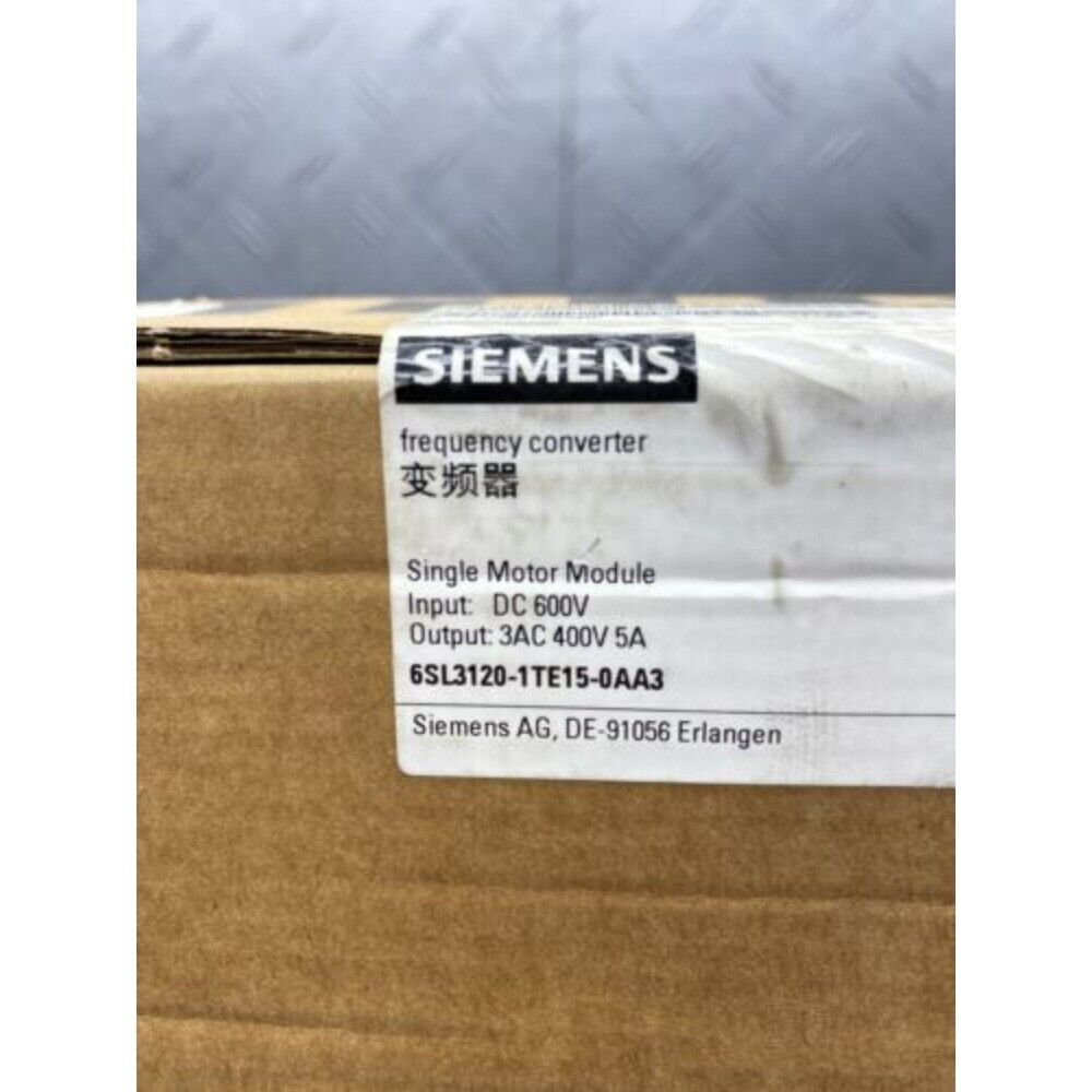 6SL3120-1TE15-0AA3 New Siemens S120 Single Motor Module 6SL3 120-1TE15-0AA3