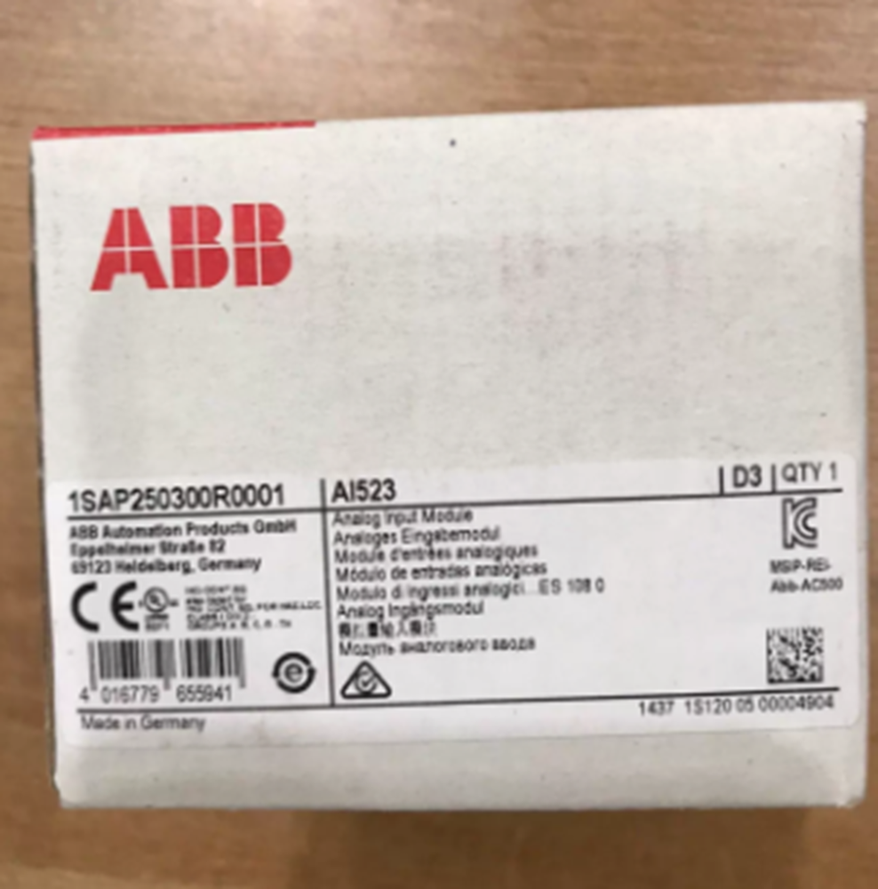 NEW ABB 1SAP250300R0001 AI523 D2 Analog Input Module