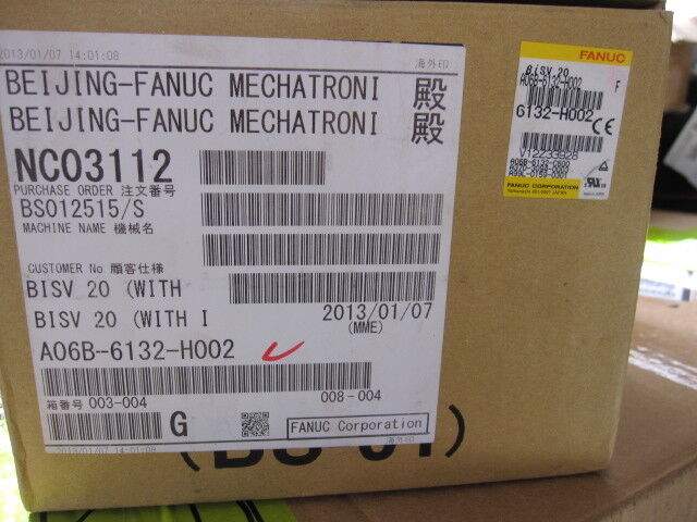 NEW ORIGINAL 1PC FANUC SERVO AMPLIFIER A06B-6132-H002 FREE EXPEDITED SHIPPING UPS / DHL / Fedex