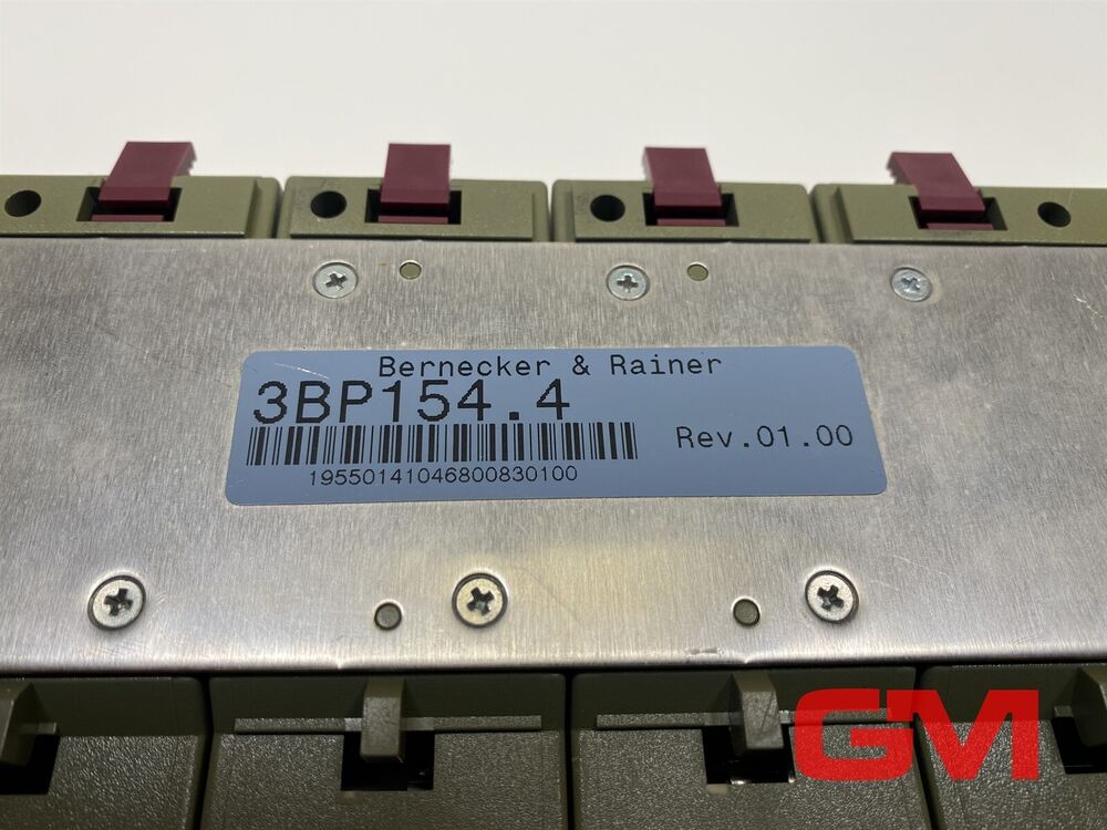 B&R Rückwandmodul 3BP154.4 Backplane 2005 Bus 8 Plug 8 Slots Rev.01.00