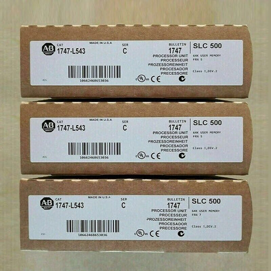 New Allen-Bradley AB 1747-L543 SER C SLC 500 5/04 CPU Processor Unit 1747-L543 UPS / DHL / Fedex