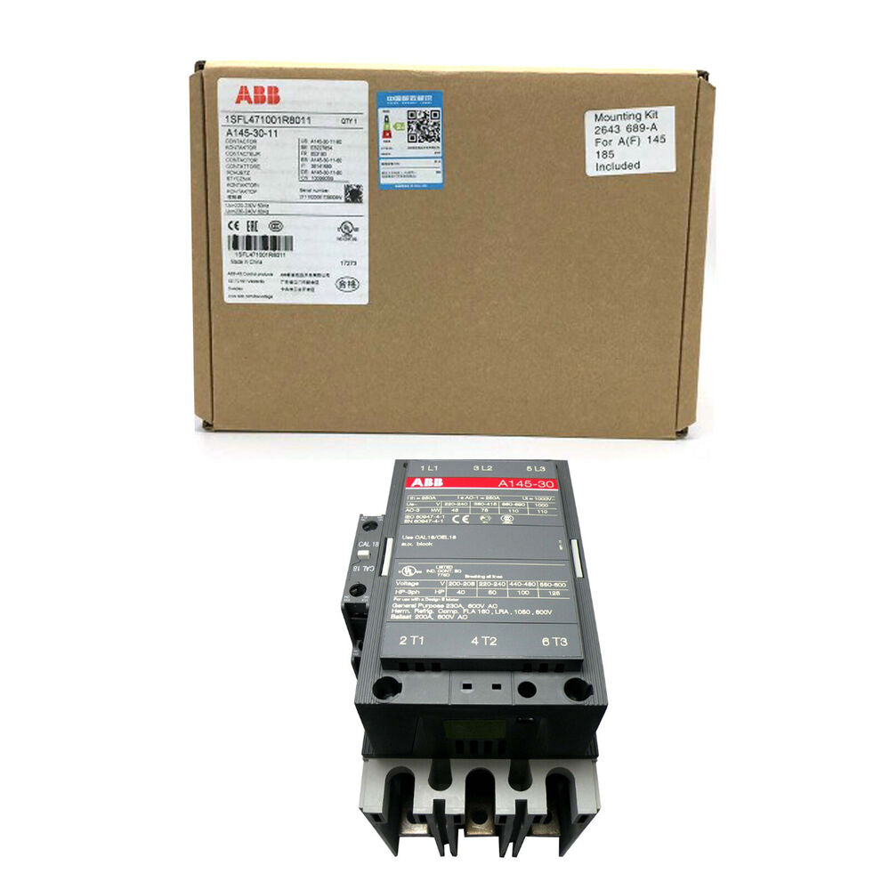 1PC New ABB A145-30-11 A1453011 220VAC Contactor Expeidted Shipping
