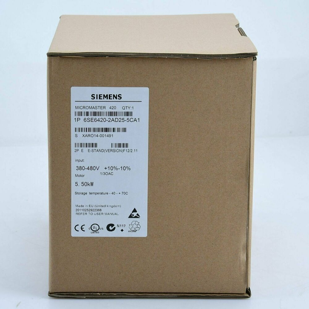 New Siemens 6SE6 420-2AD25-5CA1 MICROMASTER 420 with Filter 6SE6420-2AD25-5CA1