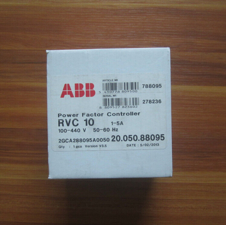 1PCS New ABB RVC-10 RVC10-1/5A Power Factor Controller In Box Free Ship *BA