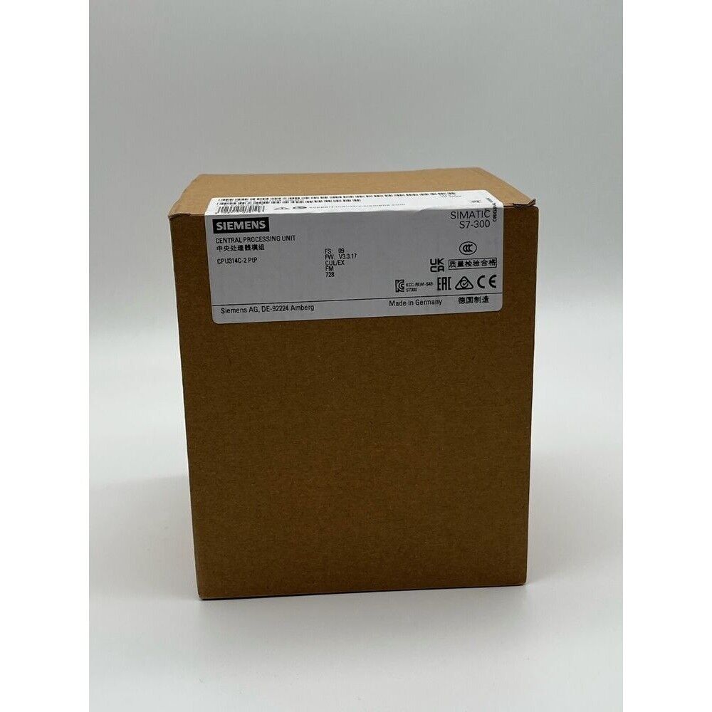 New Siemens 6ES7314-6BH04-0AB0 6ES73146BH040AB0 SIMATIC S7-300 CPU 314C-2 PTP