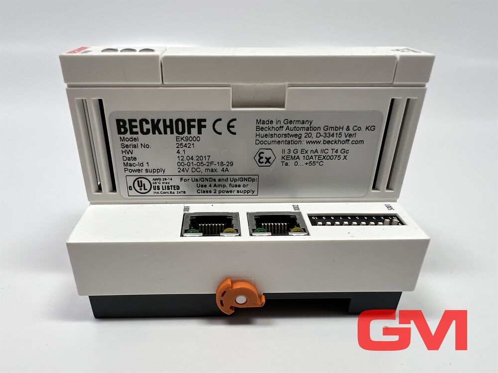 Beckhoff Bus Coupler EK9000 Modbustcp / Udp Hw Version 4.1 Module