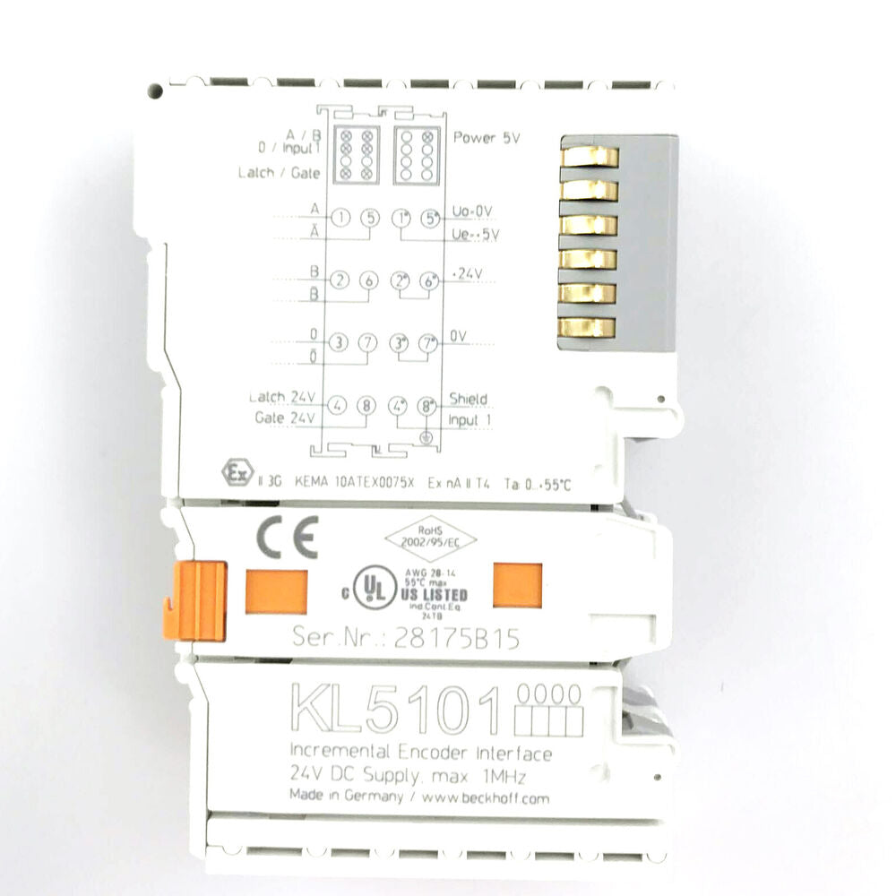 New In Box BECKHOFF KL5101 8-Channel Digital Output Terminal DHL / UPS / FedEx