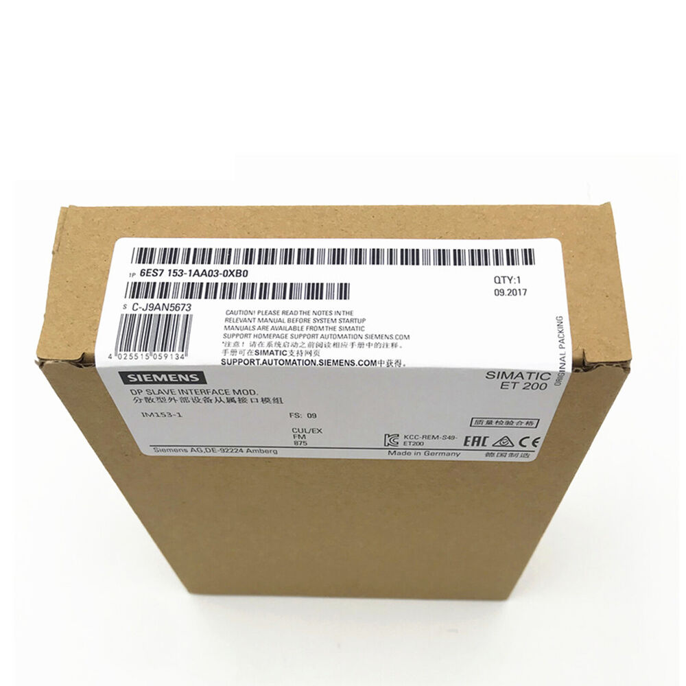 New In Box SIEMENS 6ES7153-1AA03-0XB0 6ES7 153-1AA03-0XB0 PLC Module DHL / UPS / FedEx