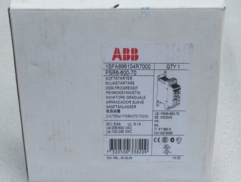 1PCS NEW IN BOX ABB PSR6-600-70 PSR660070 Soft Starter-