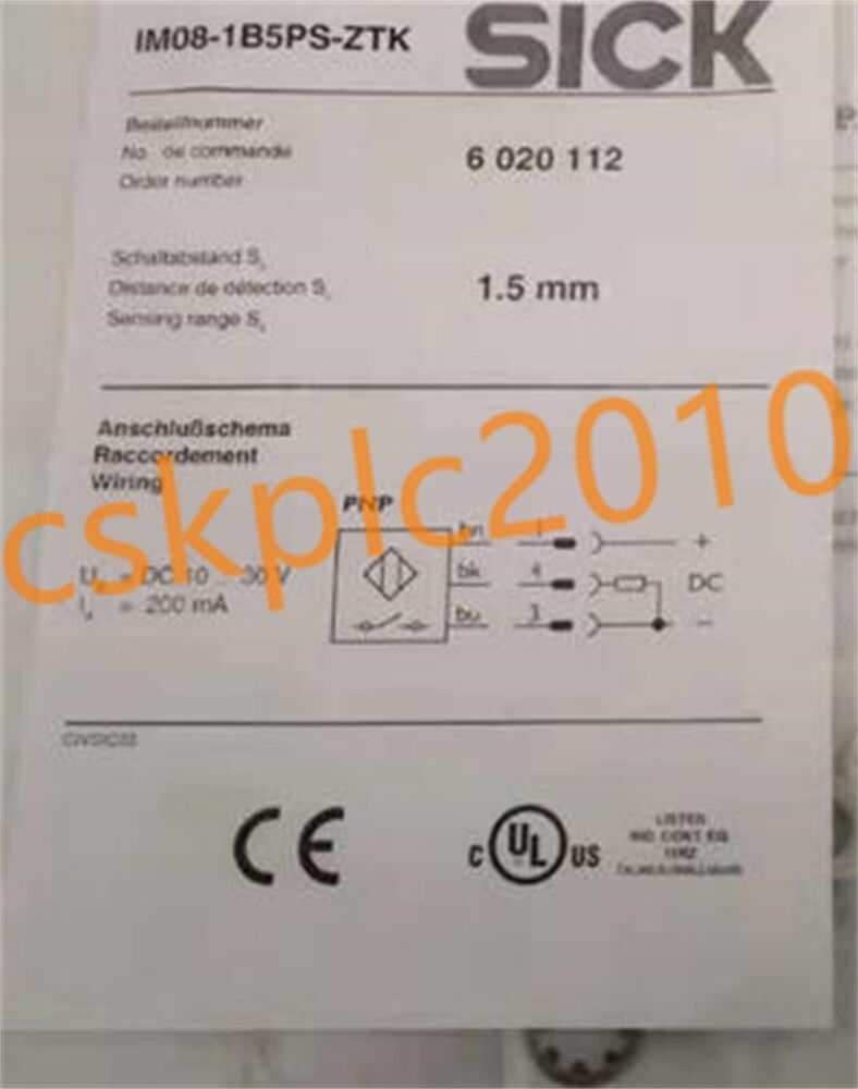1 PCS NEW IN BOX SICK Inductive proximity sensor 6020112 IM08-1B5PS-ZTK