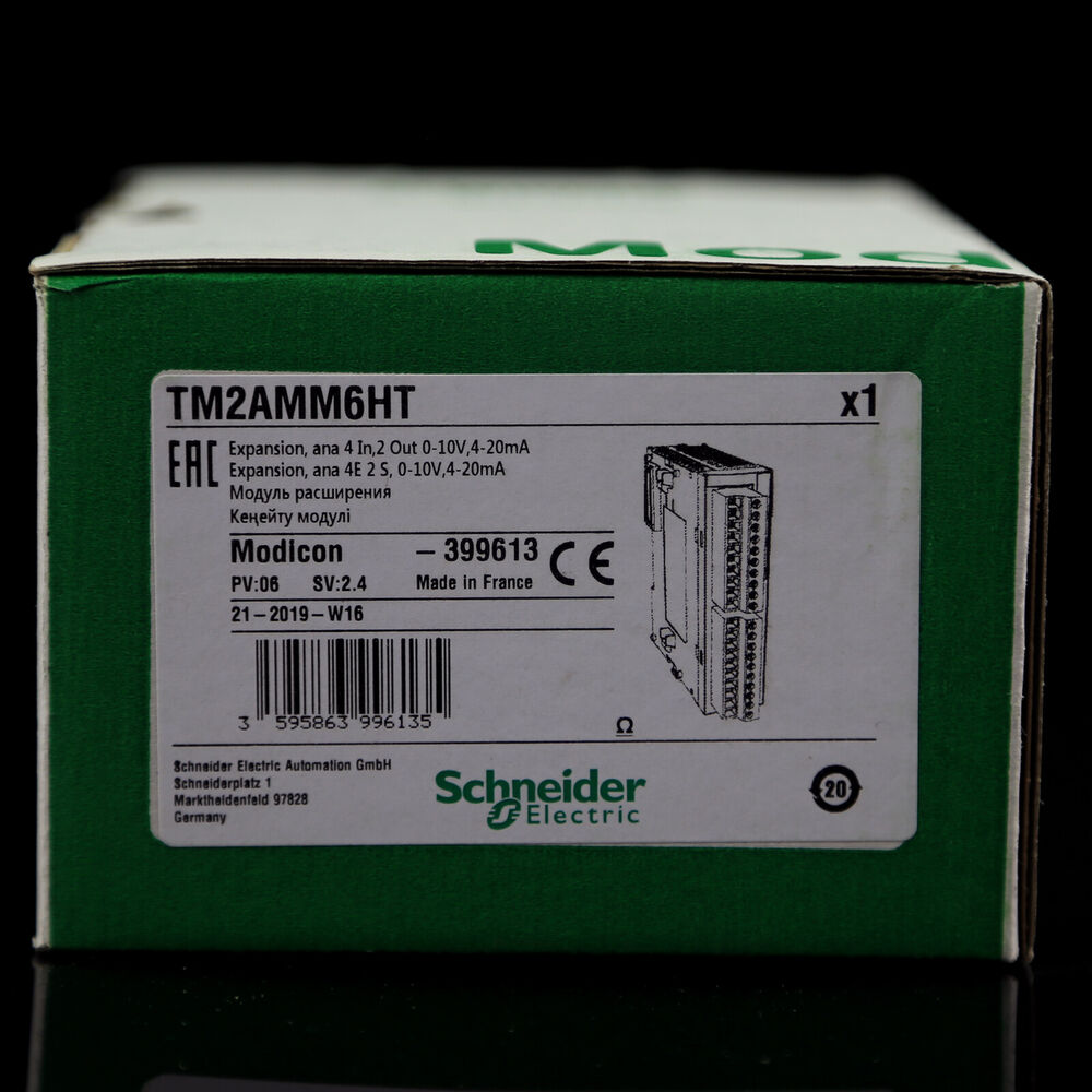 NEW Schneider PLC TWIDO Analog Mixed TM2AMM6HT ANALOGUE I/O MODULE 20mA 24VDC DHL / UPS / FedEX