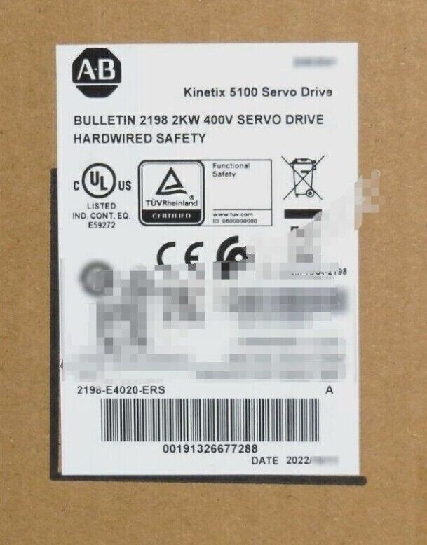 2198-E4020-ERS ALLEN BRADLEY 2198-E4020-ERS Kinetix 5100 400V Class Servo Drive DHL / UPS / FedEx