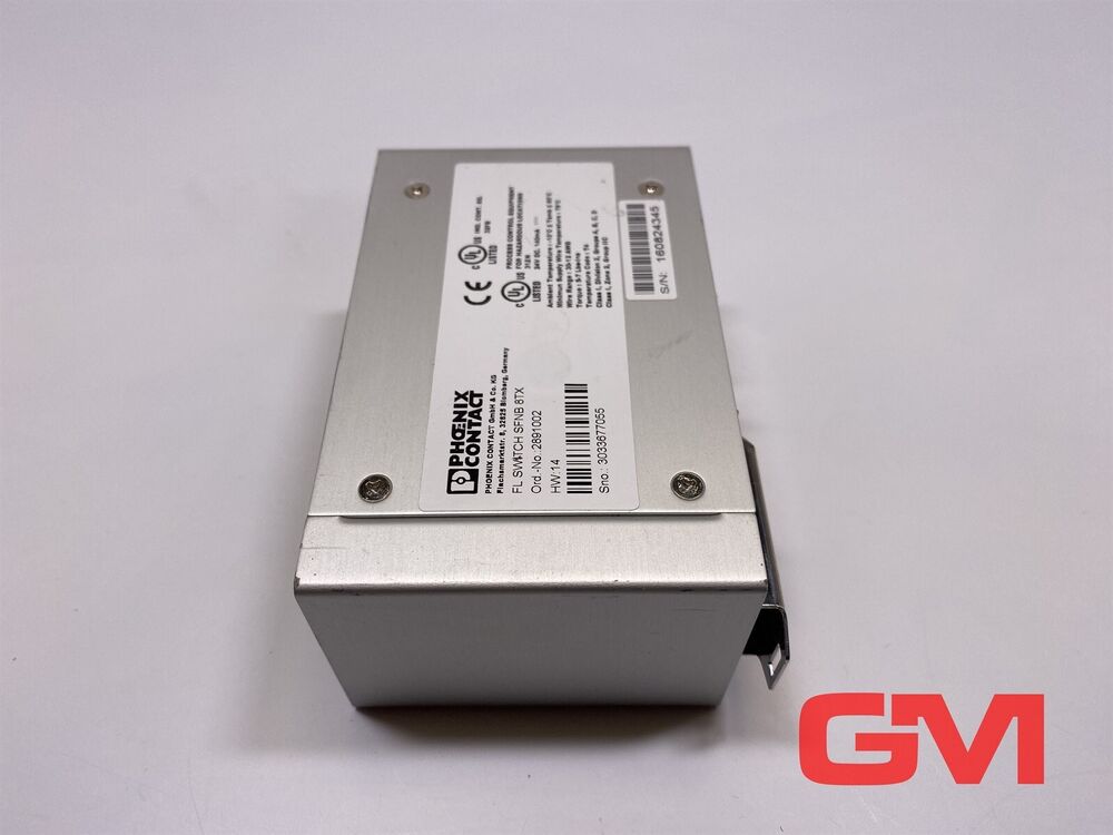 Phoenix Contact Industrial Ethernet Switch 2891002 FL SWITCH SFNB 8TX Hw: 14 24V