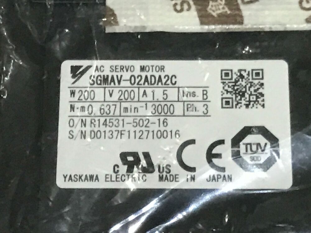 1PC New Yaskawa SGMAV-02ADA2C Servo Motor Expedited Shipping