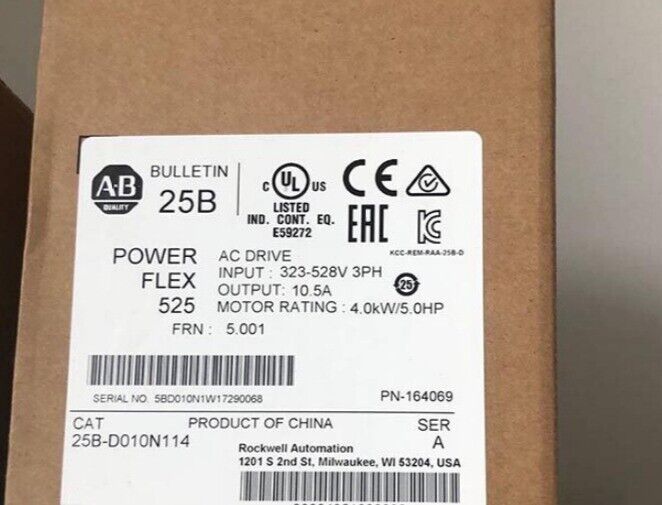 1PC NEW AB Frequency converter 25B-D010N114 25BD010N114 EXPEDITED SHIPPING DHL / UPS / FedEx
