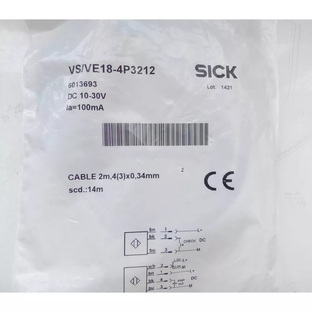 1PC New Sick VS/VE18-4P3212 Sensor Free Shipping DHL / UPS / FedEx