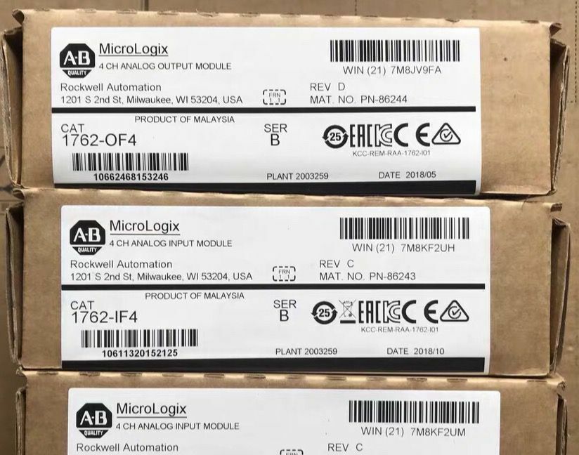 1PC NEW AB 1762-OF4 ANALOG OUTPUT MODULE 1762OF4 EXPEDITED SHIPPING DHL / UPS / FedEx
