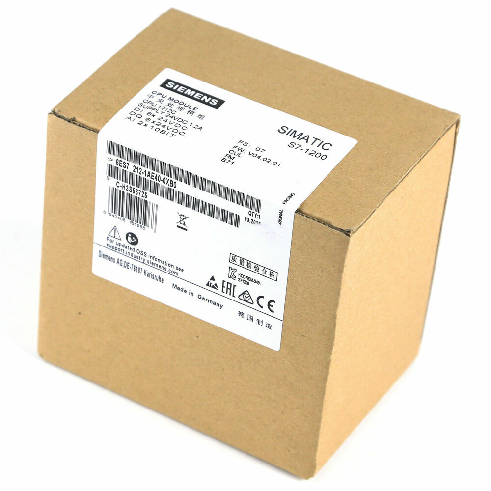 NEW SIEMENS 6ES7 212-1AE40-0XB0 6ES7212-1AE40-0XB0 PLC Module DHL / UPS / FedEx