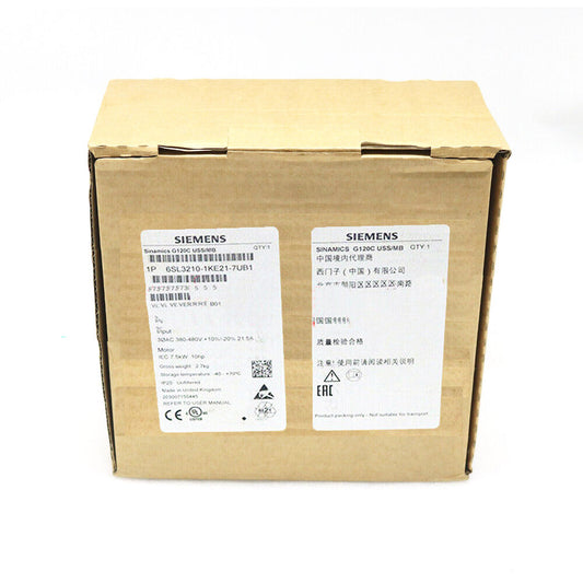 Brand New 1 Pcs Siemens 6SL3210-1KE21-7UB1 6SL3 210-1KE21-7UB1 DHL / UPS / FedEx