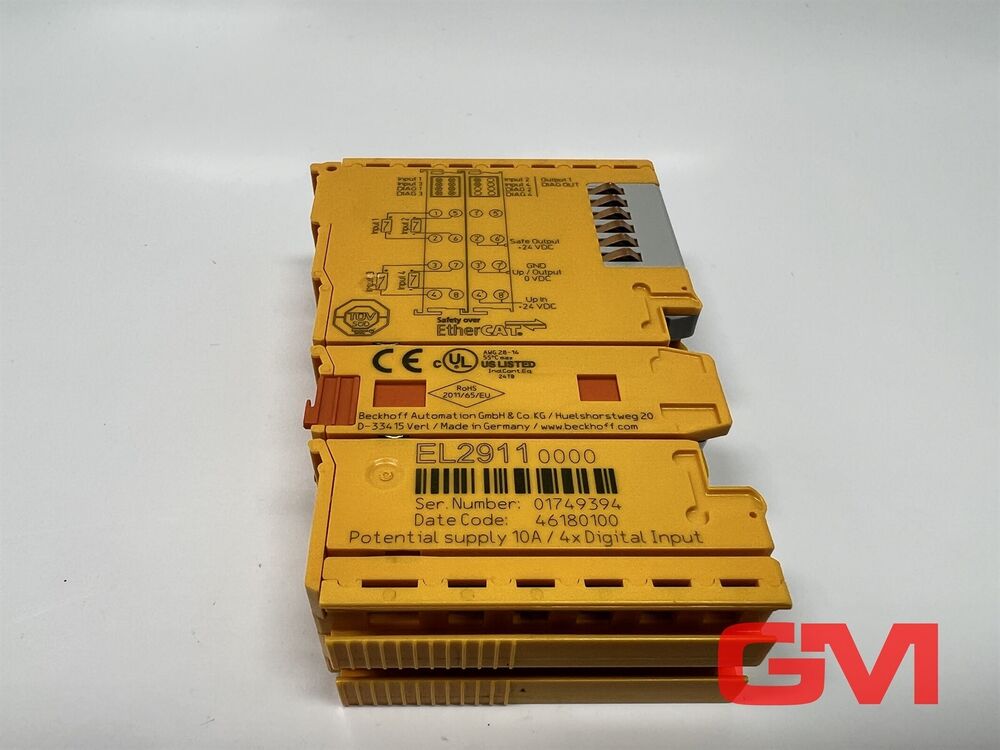 Beckhoff 4-channel digital input EL2911 + 1 channel digital output EL2911 0000