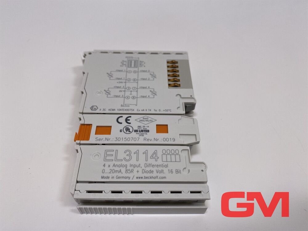 Beckhoff 4-channel analog input EL{3114} EtherCAT - Terminal EL 3114