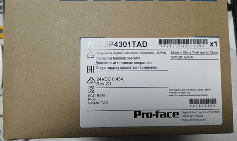 PRO-FACE TOUCH PANEL GP-4301T PFXGP4301TAD HMI New In Box Expedited Shipping DHL / UPS / FedEx