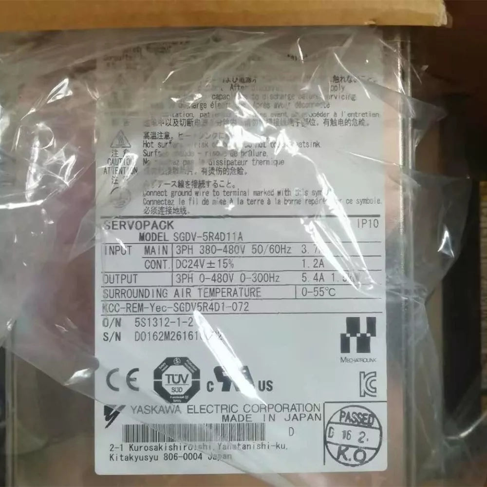 1PC New Yaskawa SGDV-5R4D11A Servo Driver Expedited Shipping