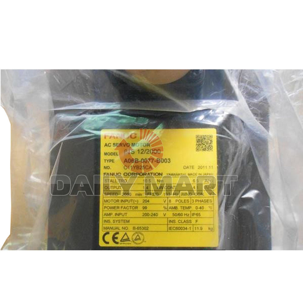 Brand New in Box FANUC AC Servo Motor A06B-0077-B103