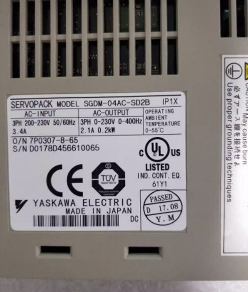 1PC New Yaskawa SGDM-04AC-SD2B Servo Driver Expedited Shipping