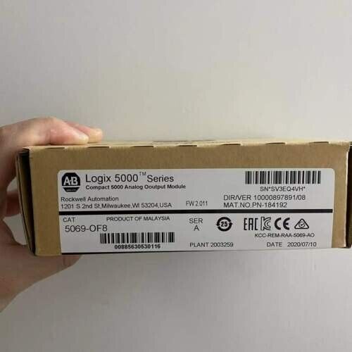 New AB 5069-OF8 SER A Compact 5000 Analog Output Module 5069OF8 Factory Sealed DHL / UPS / FedEx