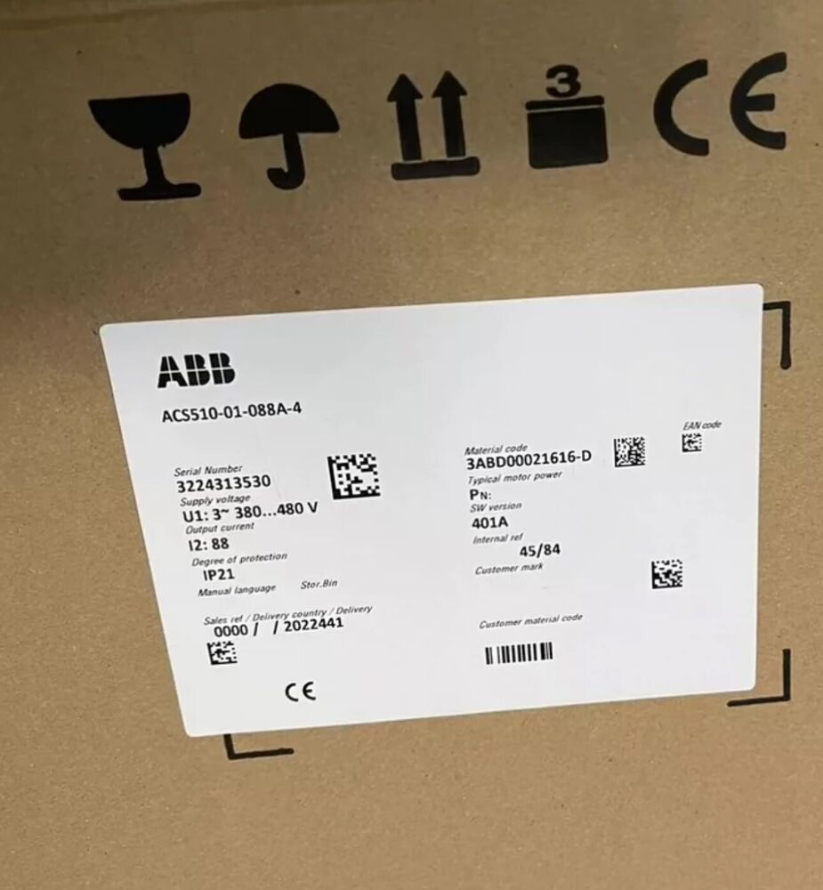 ACS510-01-088A-4 brand new ABB frequency converter with box, free shipping Fedex