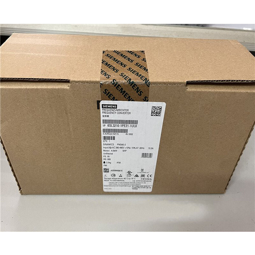 New Siemens 6SL3210-1PE21-1UL0 6SL32101PE211UL0 SINAMICS PM240-2 Unfiltered