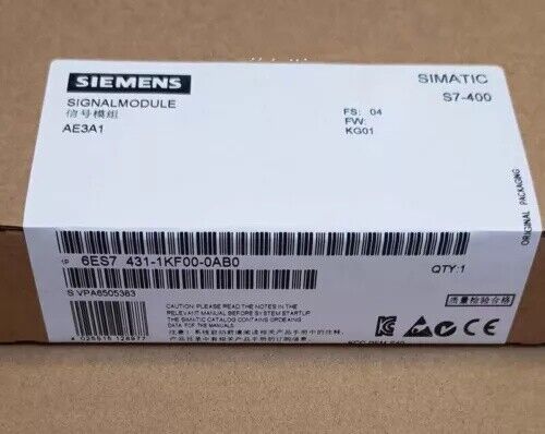 1pcs brand new Siemens PLC Module 6ES7 431-1KF00-0AB0 6ES7431-1KF00-0AB0 Fedex / DHL