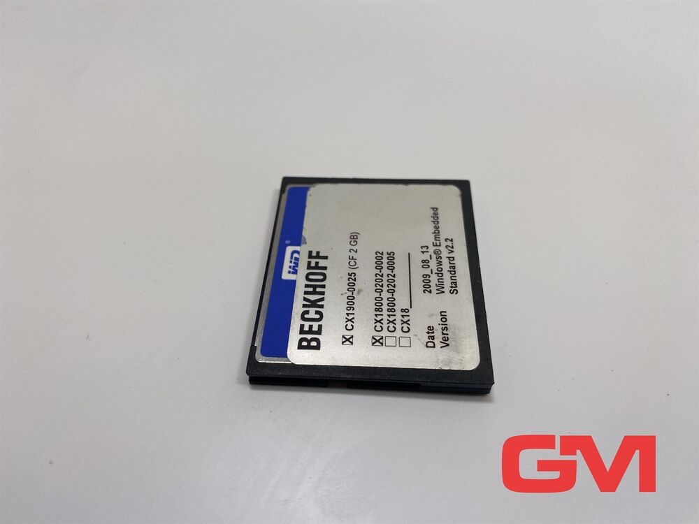 Beckhoff Compact Flash Card CX1900-0025 2GB CX1800-0202-0002
