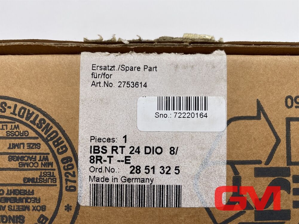 Phoenix Contact I / o-Module Ibs Rt 24 Dio 8/8r-t I/O Module 2753614 Interbus