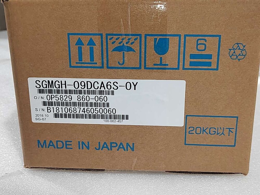 1PC New Yaskawa SGMGH-09DCA6S-OY Servo Motor Expedited Shipping