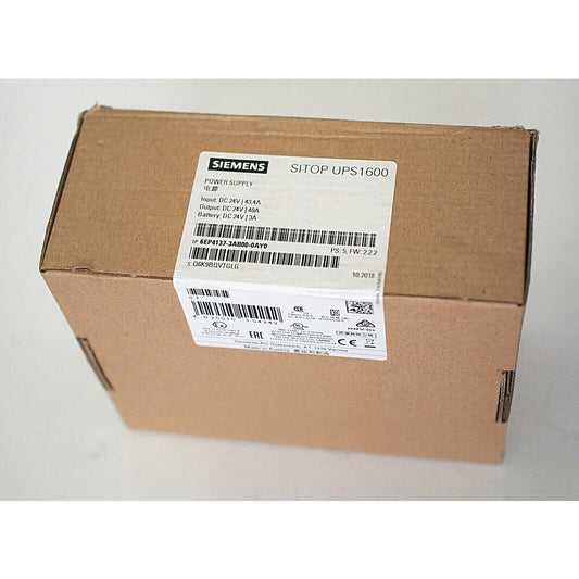 6EP4137-3AB00-0AY0 SIEMENS SITOP UPS1600 Power Supply BrandNew Box!Spot Goods Fedex / DHL