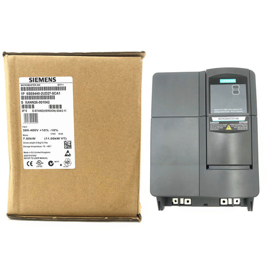 New In Box SIEMENS 6SE6440-2UD27-5CA1 Micromaster 440 10HP 460V AC Drive DHL / UPS / FedEx