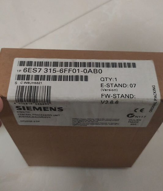 New Siemens SIMATIC S7-300 6ES7315-6FF01-0AB0 6ES7 315-6FF01-0AB0