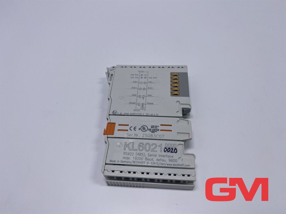 Beckhoff Busklemme KL6021-0020 Serial Interface RS422/RS485 Rest-Default