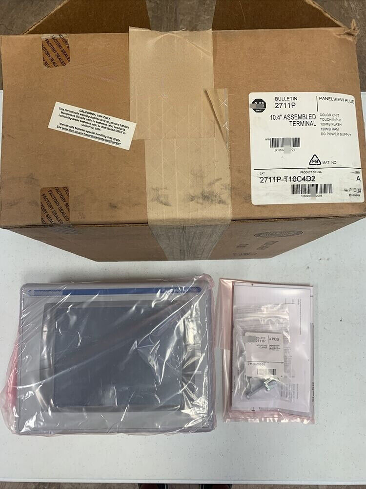 AB 2711P-T10C4D2 Panelview Plus 1000 Operator Interface Panel 2711PT10C4D2 DHL / UPS / FedEx