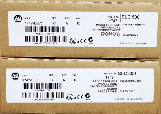 Allen-Bradley 1747-L553 / C SLC500 5/05 CPU Processor Unit AB 1747L553 Fedex or DHL