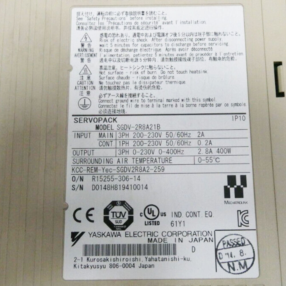 1PC New In Box Yaskawa SGDV-2R8A21B Servo Drives Expedited Shipping